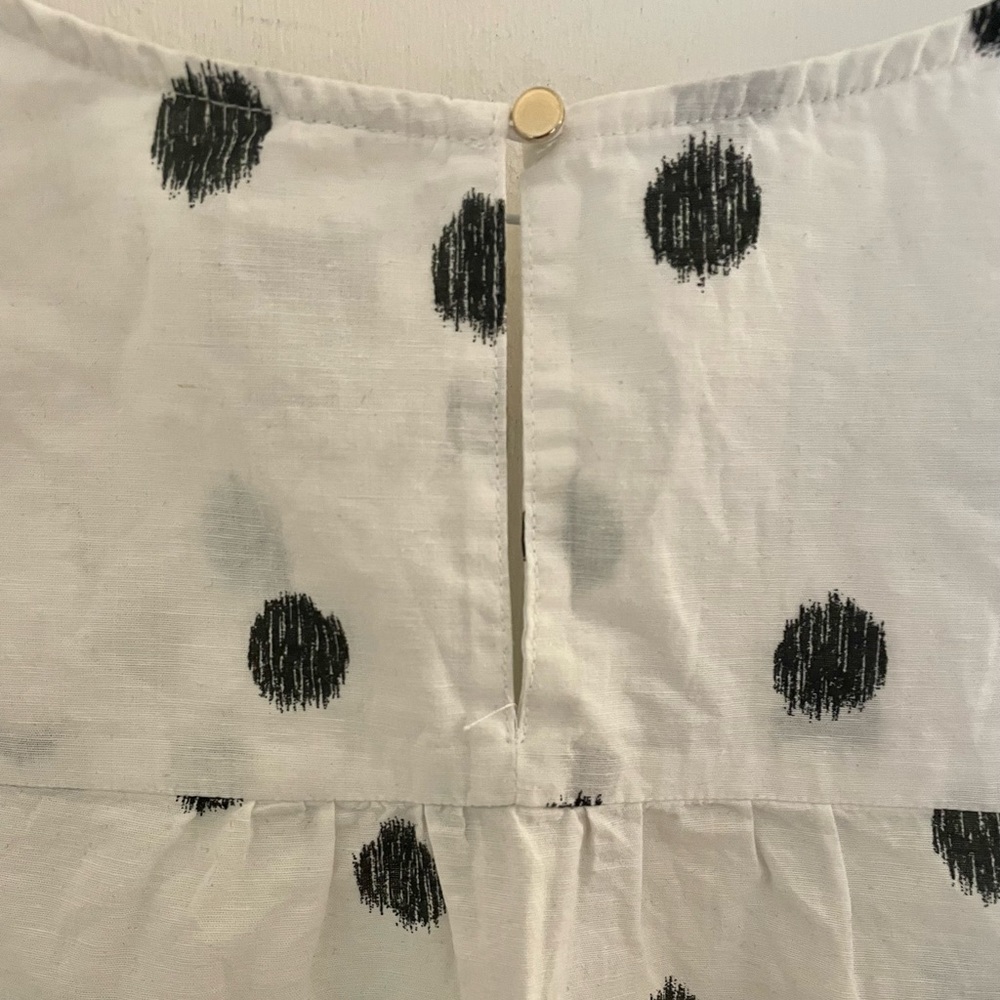 Boxy black and white polka dot tank top - Picture 4 of 5
